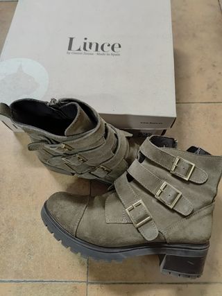 Botines piel mujer