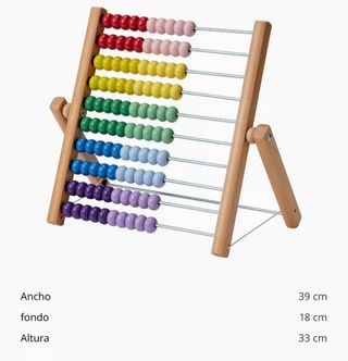 Ábaco de madera Ikea