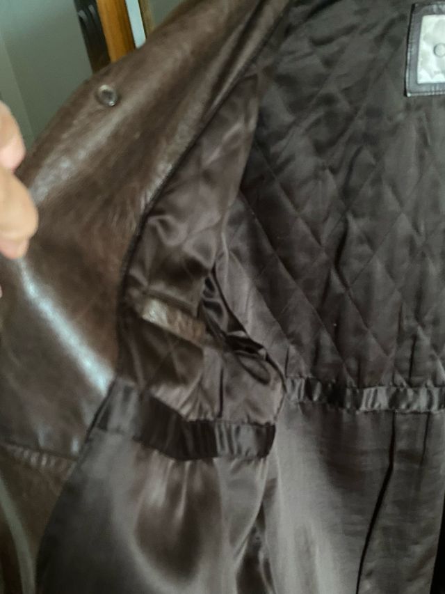 CHAQUETA VINTAGE  PIEL MARRÓN HOMBRE 