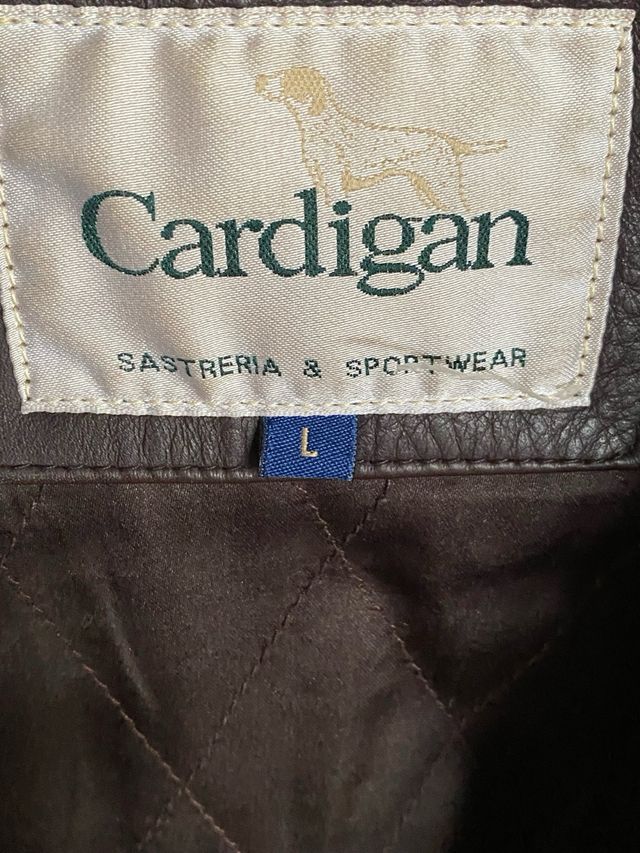 CHAQUETA VINTAGE  PIEL MARRÓN HOMBRE 