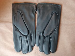 Guantes de piel caballero forro conejo