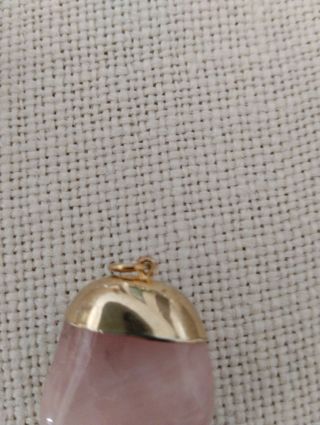 Pendente in quarzo rosa