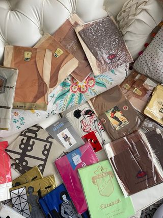 Stock 34 paia calze per reggicalze vintage