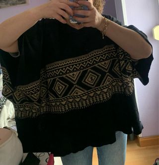 Jersey poncho