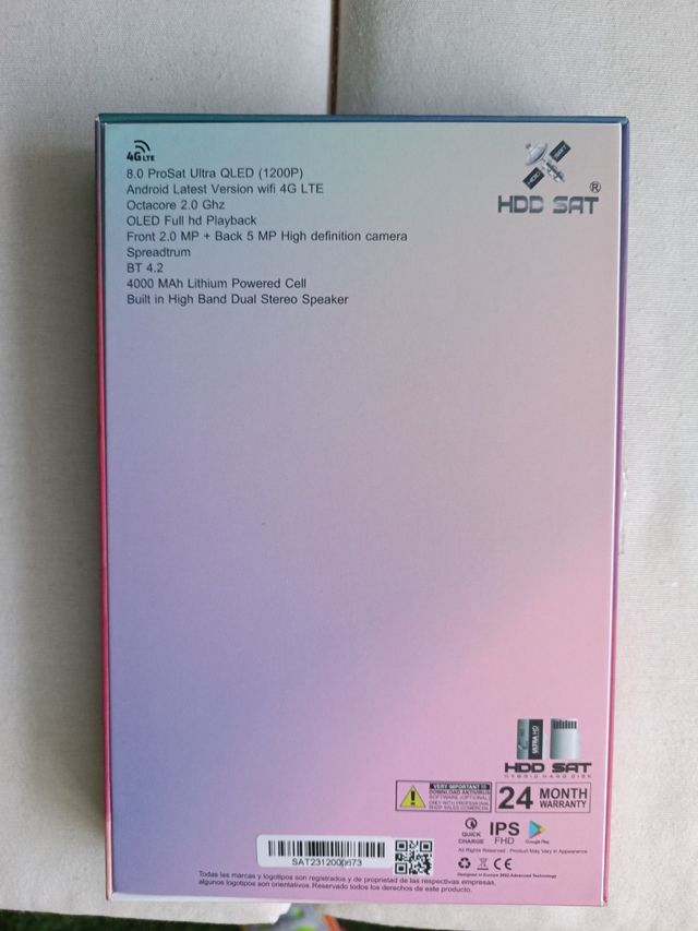 Tablet 8" Google Android