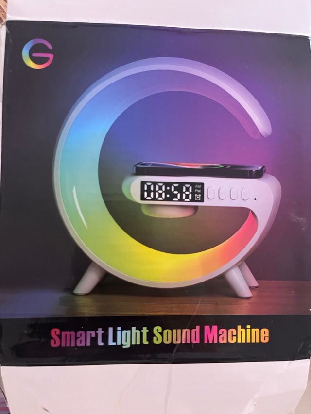 Despertador cargador luz