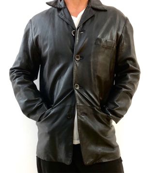 Chaqueta Americana Piel Napa JackJones retro