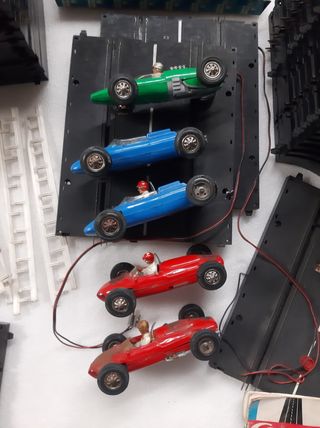 GRAN LOTE SCALEXTRIC CARRERA AÑOS 60