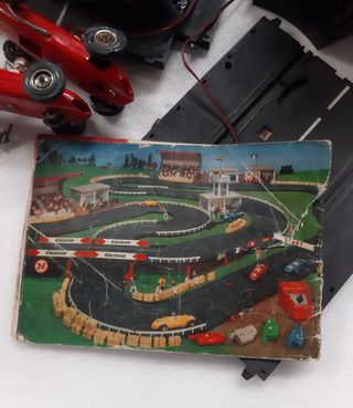GRAN LOTE SCALEXTRIC CARRERA AÑOS 60