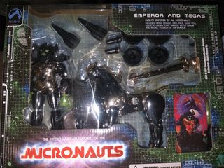 micronauts palisades emperor and megas "silver ver