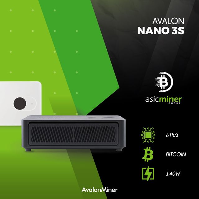 ⛏️Avalon Nano 3S (6TH/s)🚀 2 años de garantía
