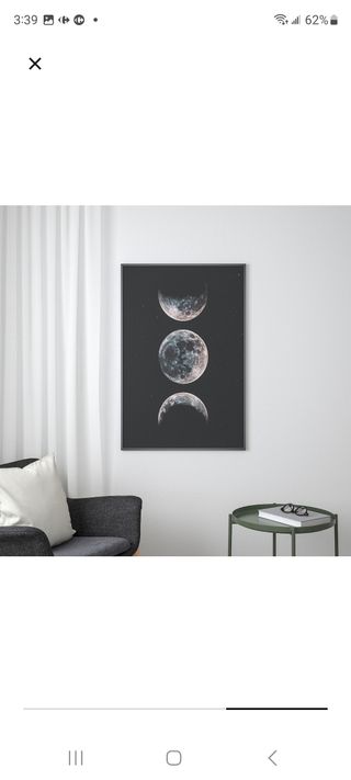 Lamina 61x91 luna ikea. BILD