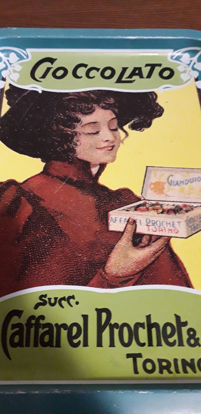 Vassoio Cioccolato Caffarel Torino anni 60
