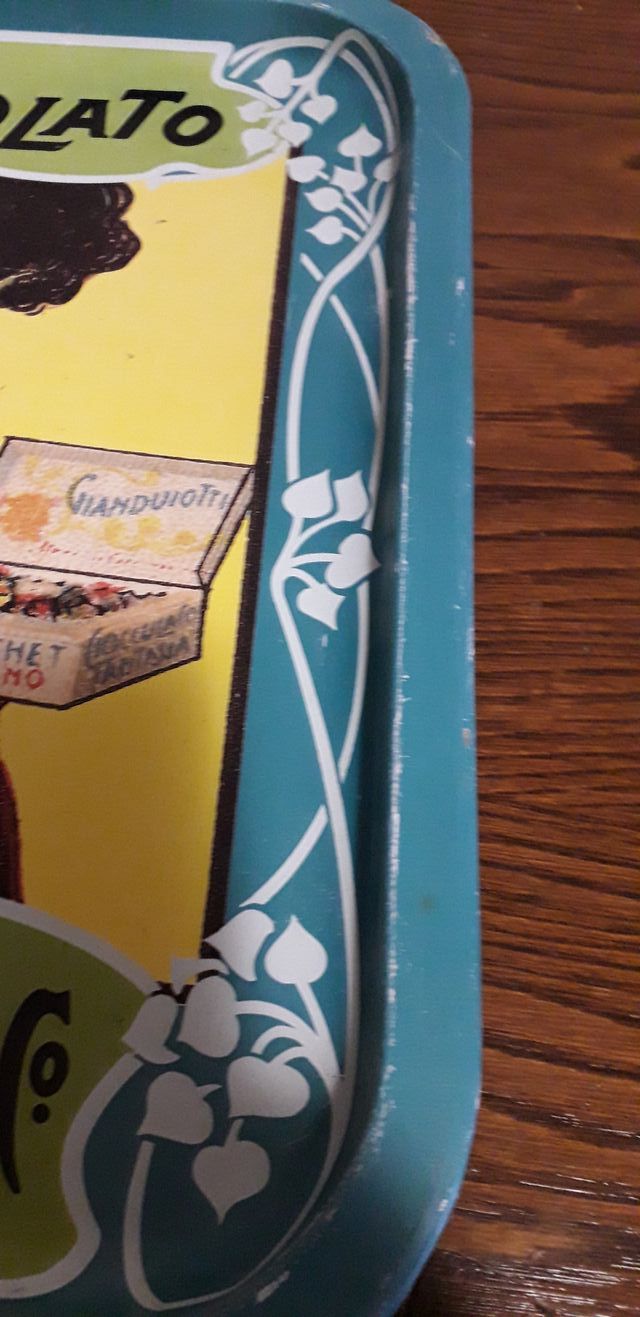 Vassoio Cioccolato Caffarel Torino anni 60