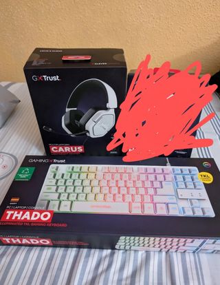 Pack auriculares y teclado