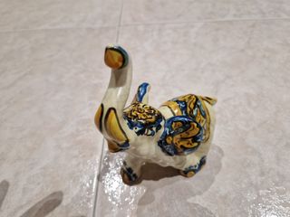 Portacandele/coppie animaletti/ farfalla in ceram