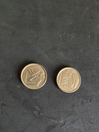 Monedas de cinco pesetas 1992