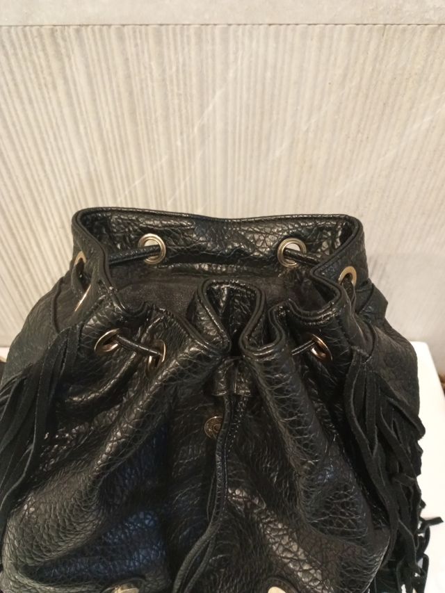 Zainetto in vera pelle Silvian Heach con frange