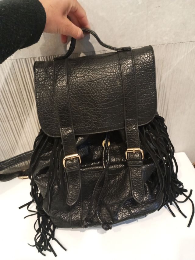 Zainetto in vera pelle Silvian Heach con frange