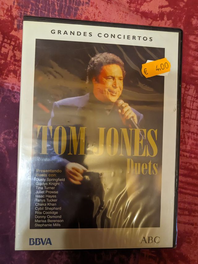 DVD TOM JONES. Duetos. Grandes Concertos. Não Aberta