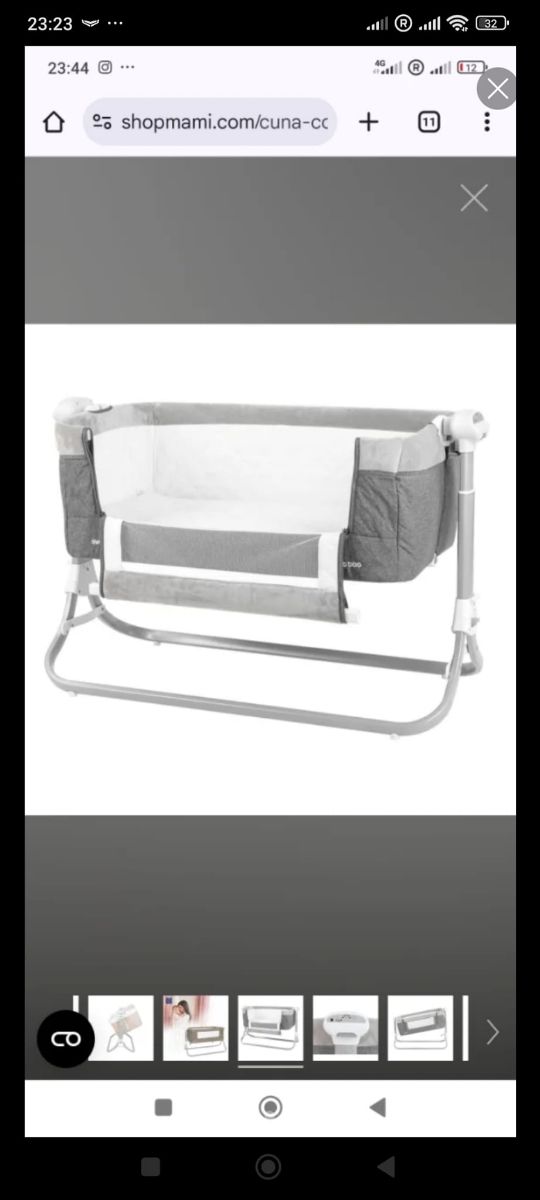 Mini cuna con movimiento