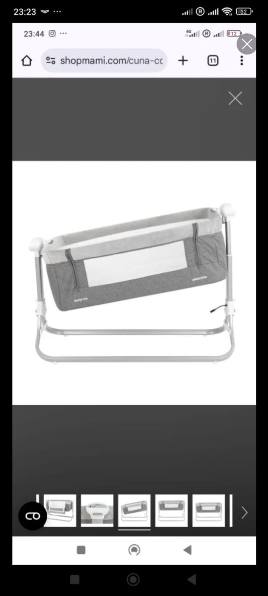 Mini cuna con movimiento