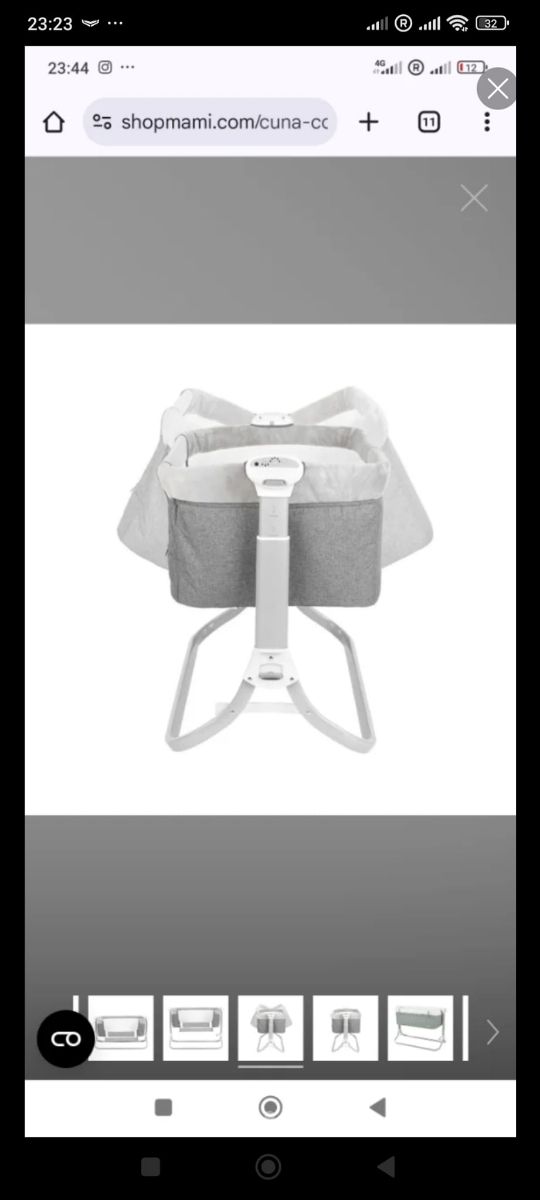 Mini cuna con movimiento