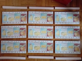 5€ 9 piezas cenefa cocina 10x20cm