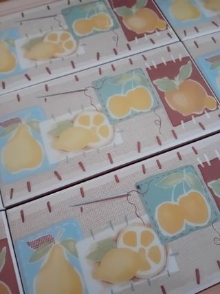 5€ 9 piezas cenefa cocina 10x20cm