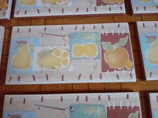 5€ 9 piezas cenefa cocina 10x20cm