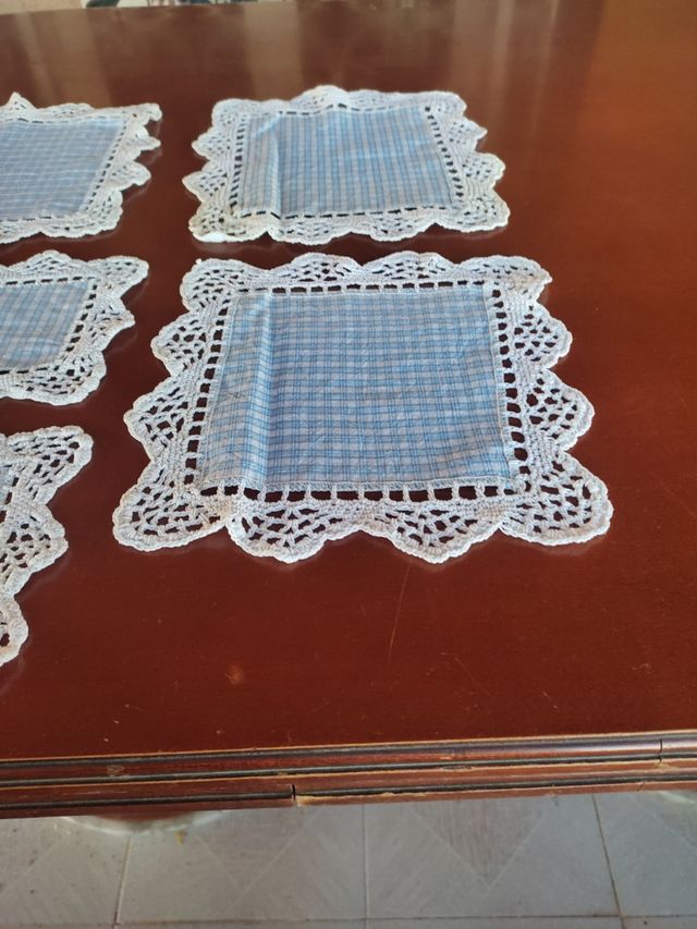 Ganchillo lote tapetes