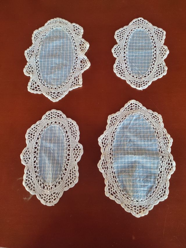 Ganchillo lote tapetes