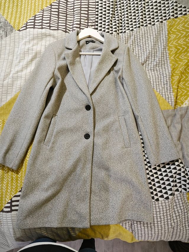 Abrigo de vestir gris S/M
