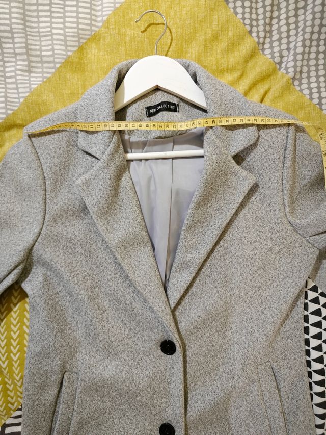 Abrigo de vestir gris S/M