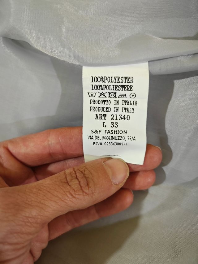 Abrigo de vestir gris S/M