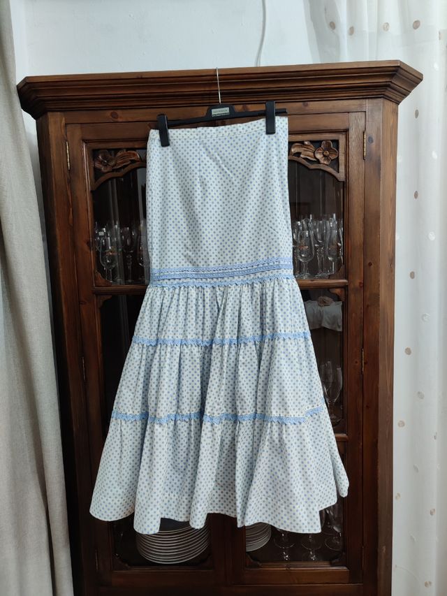 Faldas canastera de lunares 