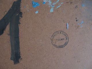 Dipinto Jean Besnard Olio Cubista Astratto Materic