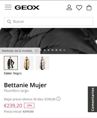 Plumiferos GEOX color topo. precio negociable