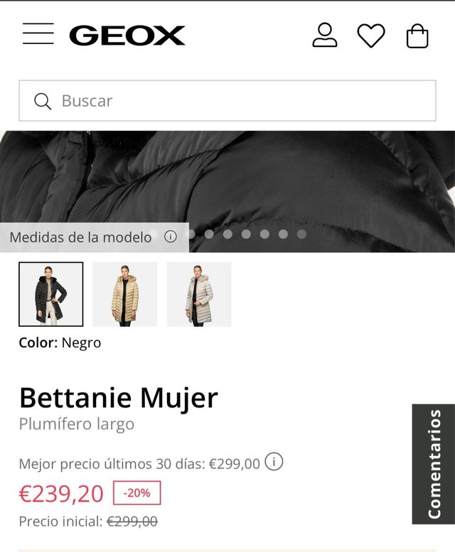 Plumiferos GEOX color topo. precio negociable