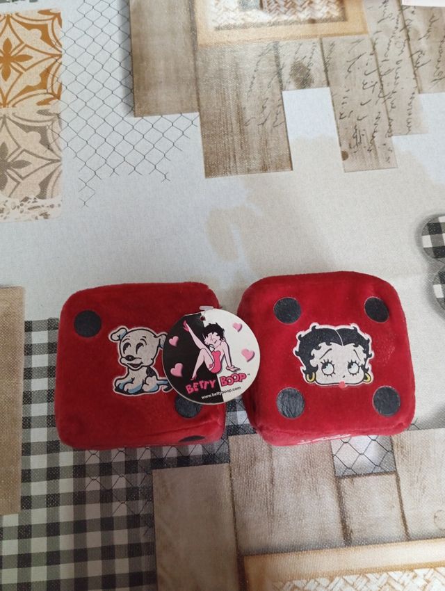 Betty Boop cuadrados de peluche