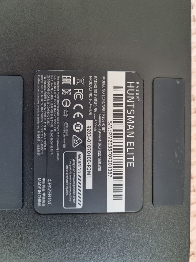 Teclado razer Hustman Elitw