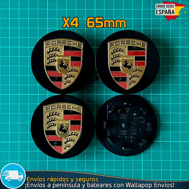 4 Tapacubos Porsche Macan Llantas Originales 65mm