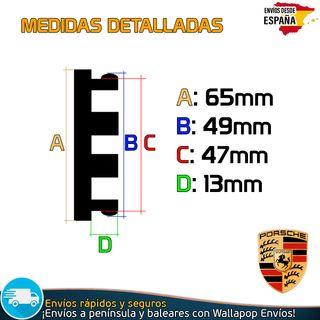 4 Tapacubos Porsche Macan Llantas Originales 65mm