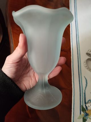 Tazza dessert Tulip vetro smerigliato Vintage 