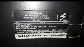 Televisión antigua grundig