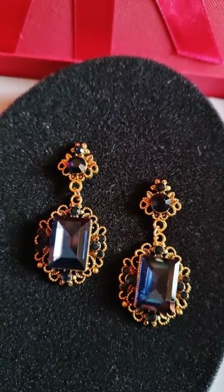 Nuovi - Orecchini in stile barocco a lobo pendente