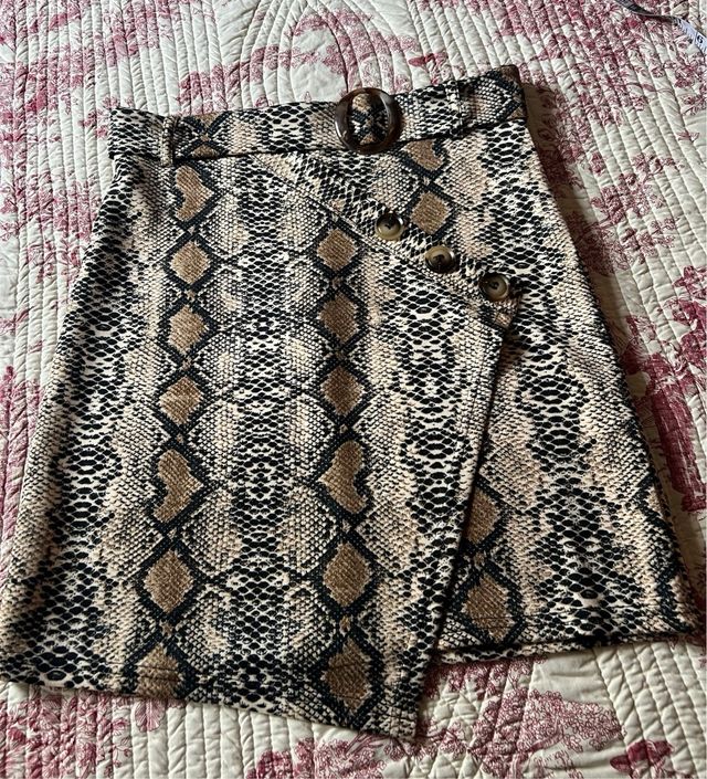 Saia com estampa animal