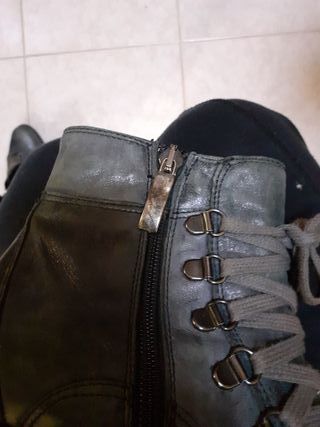 Stivaletti in pelle grigia n 35 SUGAR AND COCOA