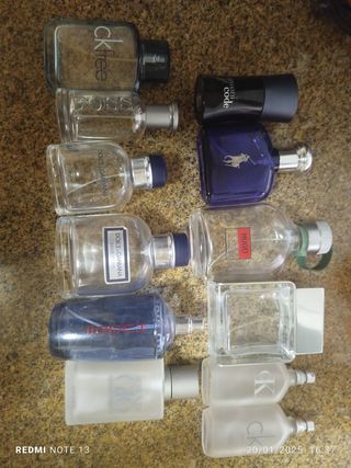 Bottiglie di profumo vuote da uomo