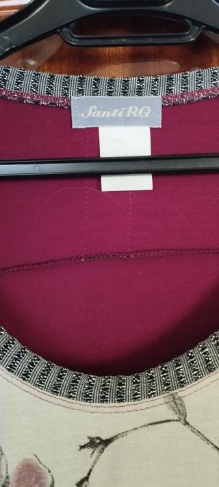 CAMISETA MANGA LARGA ESTAMPADA. XL.